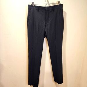 J. FERRAR Men's Black Flat Front Dress Pants Size 30